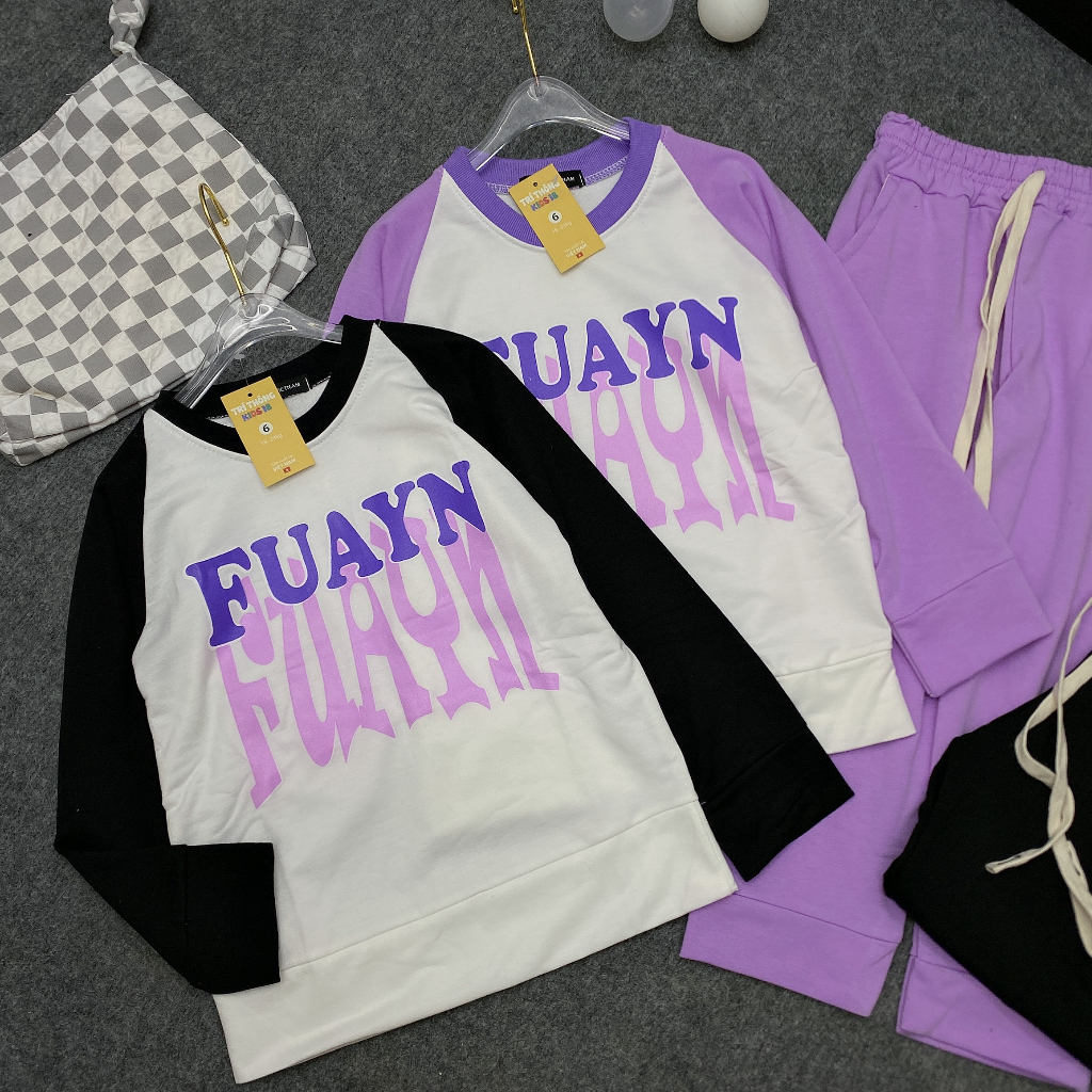 Set quần áo thu đông mẫu "GIRL" 14-45kg. Thiết kế xinh xắn, đáng yêu dành cho bé gái. Hàng may kỹ.