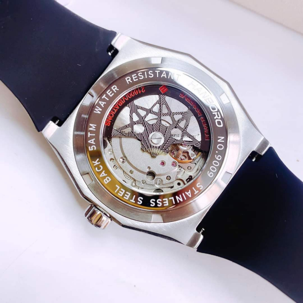 Đồng Hồ Cơ Chính Hãng Hanboro,Size:42mm,Phiên Bản Vô Cùng Độc Đáo,Bắt Mắt,Cực Kỳ Nam Tính