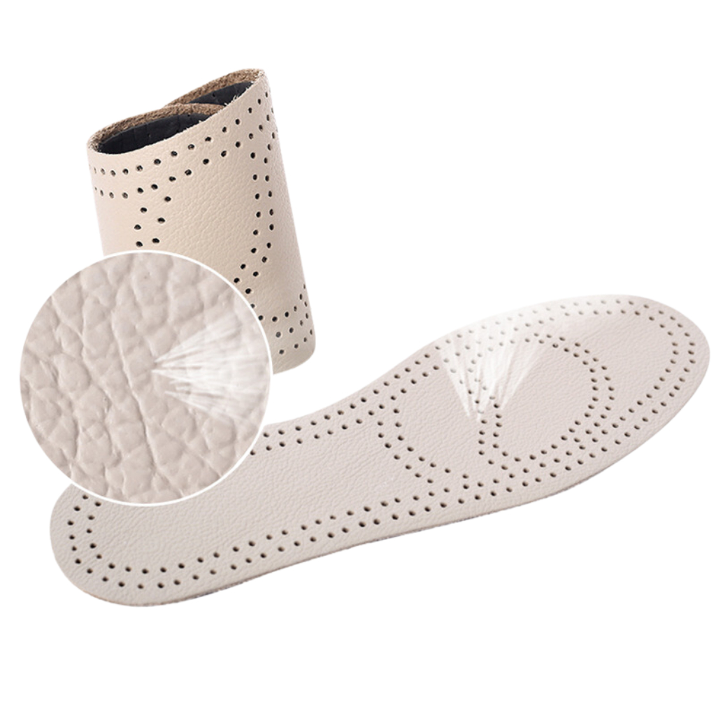 Lót giày da bò thoáng khí êm ái thấm hút mồ hôi khử mùi, cho cả nam và nữ