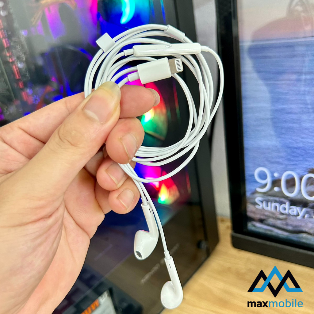 Tai nghe XS max zin bóc máy tương thích tất cả đt Táo Khuyết,không cần kết nối bluetooth