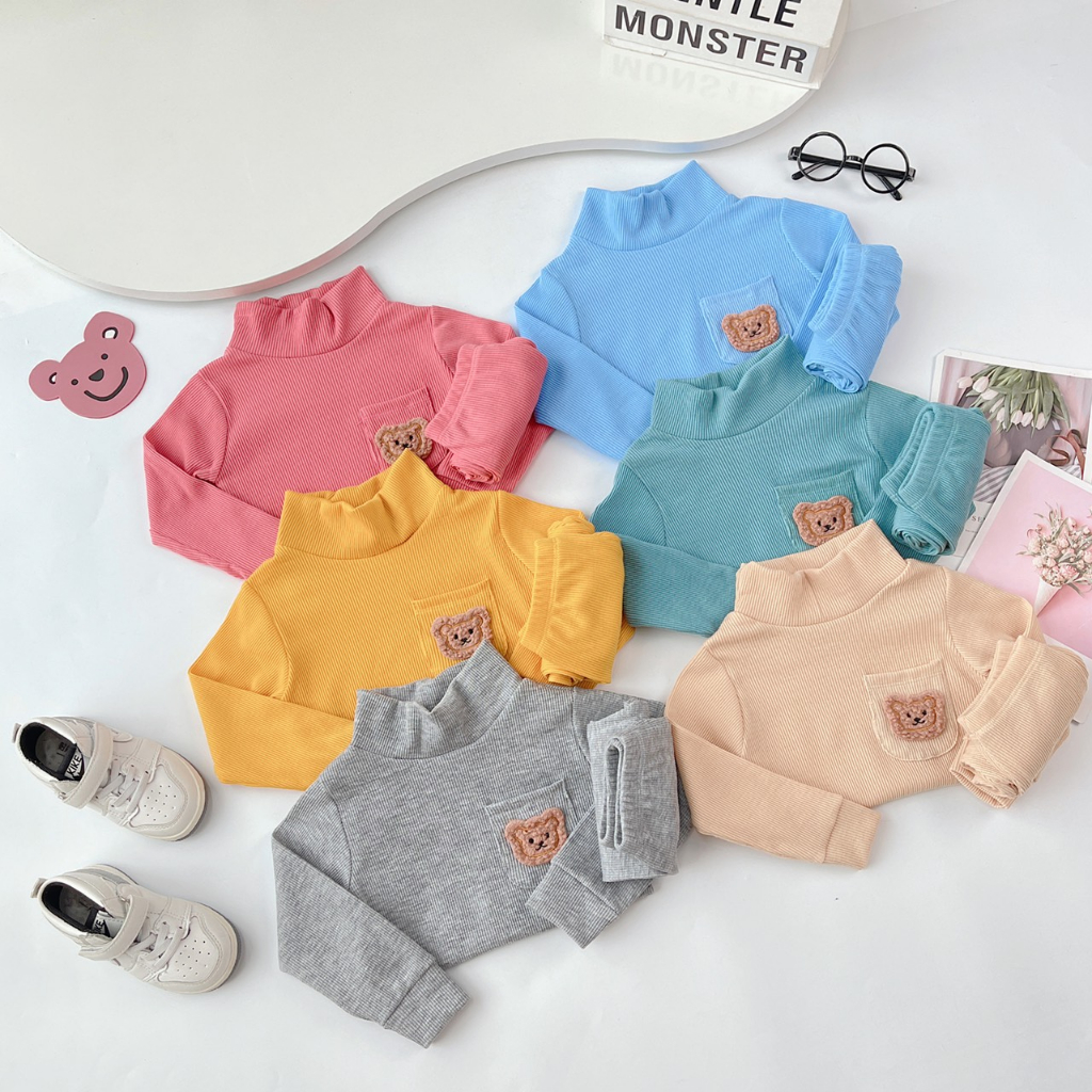 Bộ Dài Tay Len Tăm MINKY MOM Cho Bé Trai, Bé Gái Size 6 – 16kg