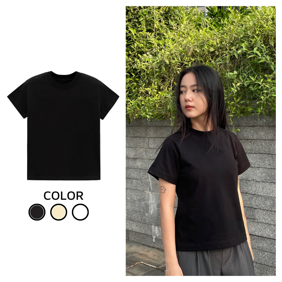 Áo Baby Tee trơn BASIC  trơn , áo thun nữ trơn basic 100% cotton ĐL 250gsm