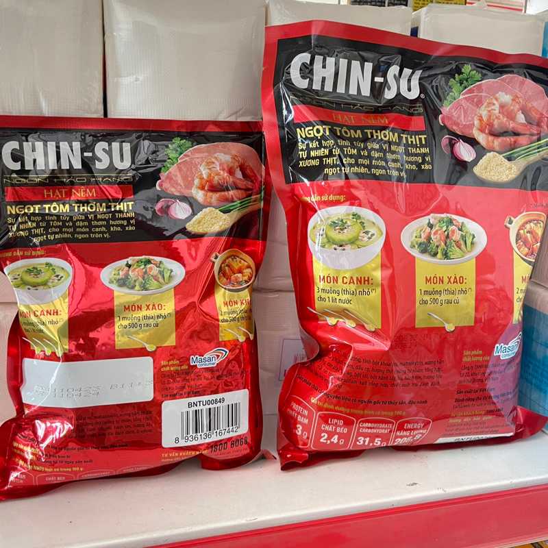 Hạt nêm Chinsu tôm thịt gói lỡ