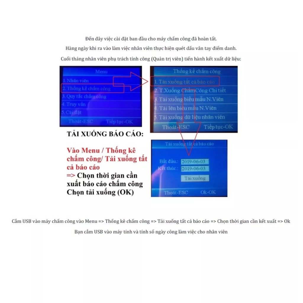 Máy Chấm Công Vân Tay F01