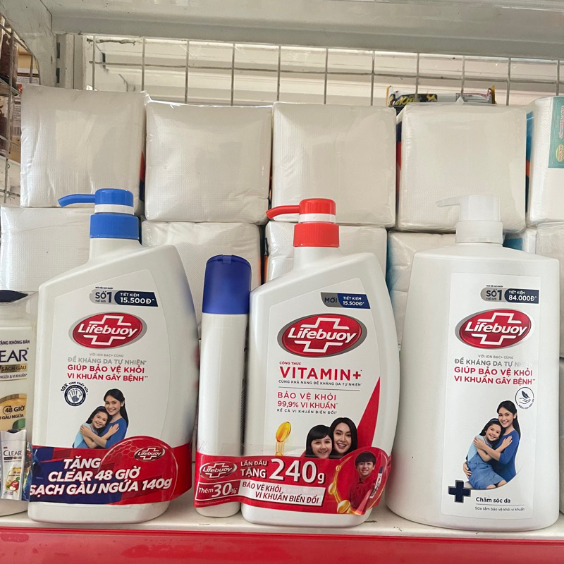 Sữa tắm Lifebuoy chai vòi