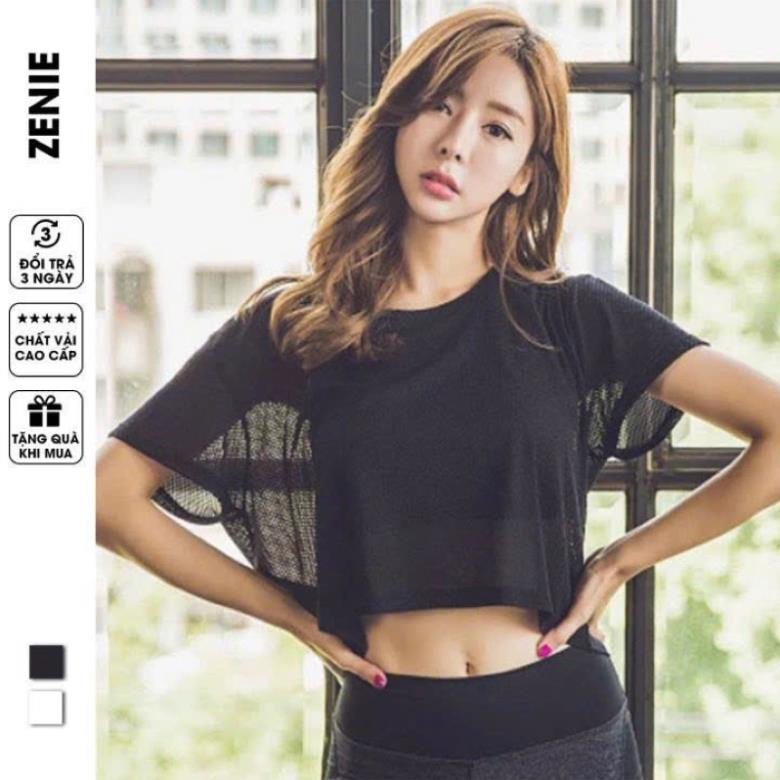 ÁO TẬP GYM,CHƠI THỂ THAO VẢI LƯỚI THOÁNG MÁT FREESIZE 1828