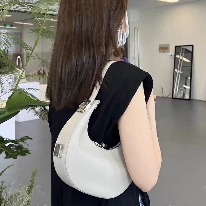 Túi da nữ túi xách hình bán nguyệt chất liệu da pu mã t91