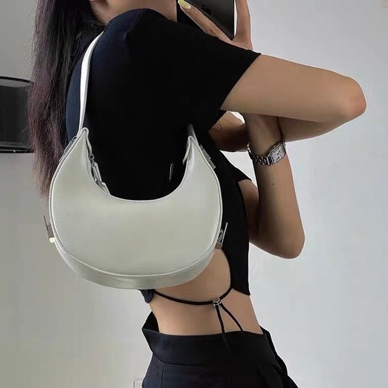 Túi da nữ túi xách hình bán nguyệt chất liệu da pu mã t91