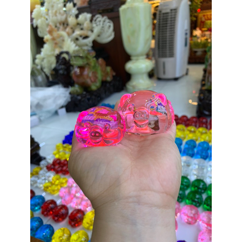 Tượng Heo Pha Lê Phong Thuỷ _ Sung Túc  - Tài Lộc .