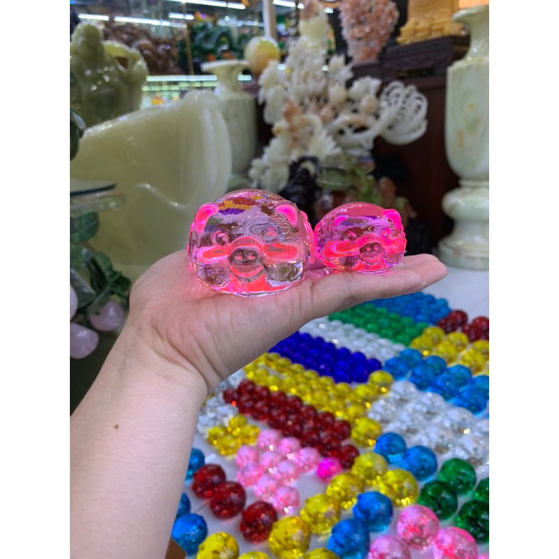 Tượng Heo Pha Lê Phong Thuỷ _ Sung Túc  - Tài Lộc .