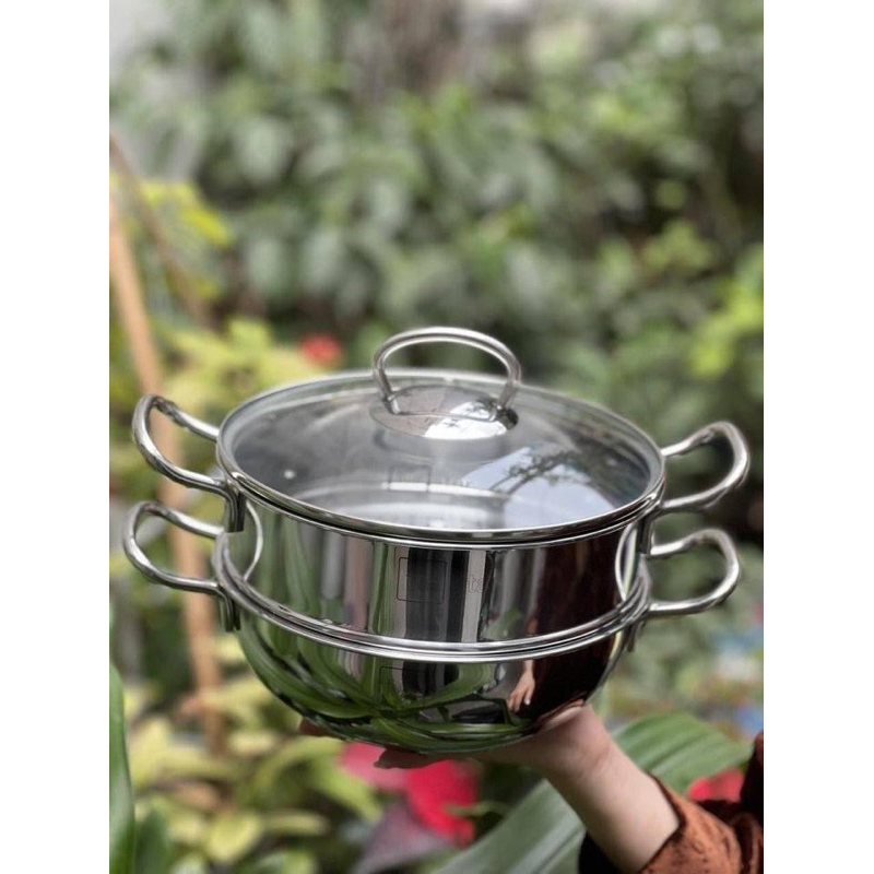 Nồi xửng hấp Fivestar 3 đáy inox 20cm