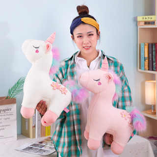  Gấu Bông Ngựa Pony  Kỳ Lân 1 Sừng Vải Bông Xù  Co Dãn 4 Chiều Hàng Cao Cấpht6j7ut6cgfbvh 