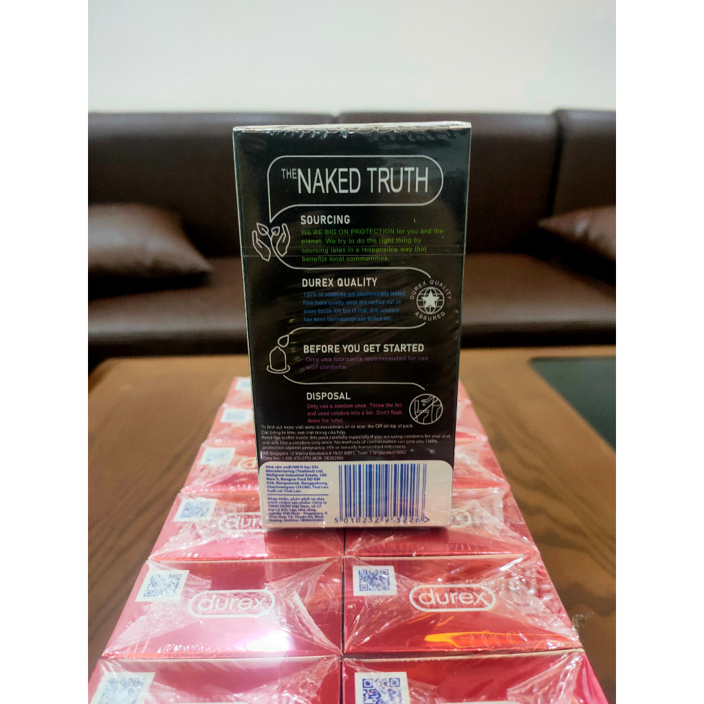 Bao Cao Su Durex Performa hộp 12 cái kéo dài thời gian