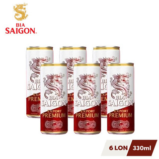 Bia Sài Gòn Export Premium - combo 6 lon