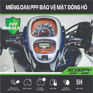 Miếng dán ppf bảo vệ mặt đồng hồ xe scoopy 2017 - 2019 | chất liệu film ppf trong...