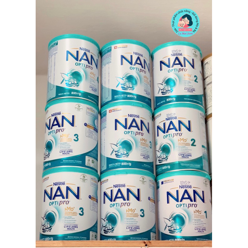 Sữa Nan Nga 800g đủ số 1,2,3,4