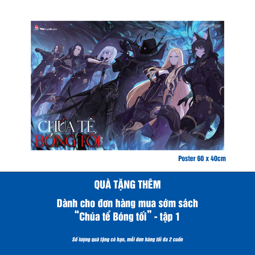 Sách - Chúa Tể Bóng Tối - Tập 1  - Tặng Kèm Character Card + Mini Clearfile + Poster