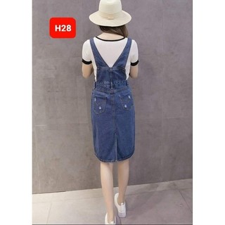 Đầm yếm jean