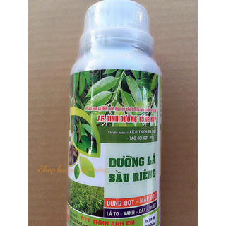 500 ml phân bón lá dưỡng lá chuyên cây sầu riêng tạo cơi đọt nuôi lá xanh tốt, bung đọt, mập đọt