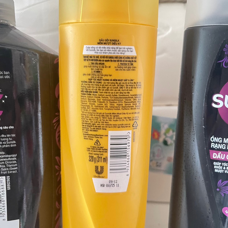 Dầu gội Sunsilk chai vòi