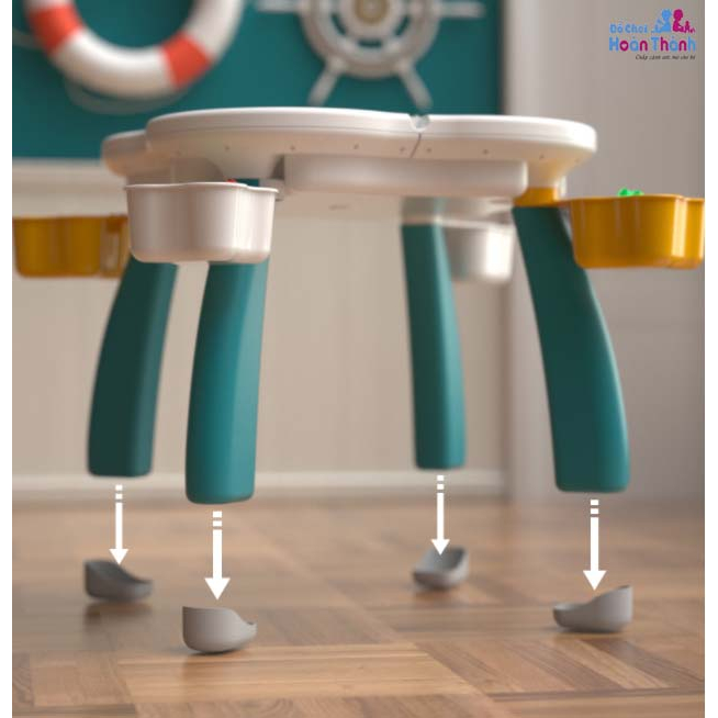 Bàn xây dựng lắp ráp đa năng Hoa Anh Đào trẻ em,đồ chơi giáo dục,xếp hình cho bé