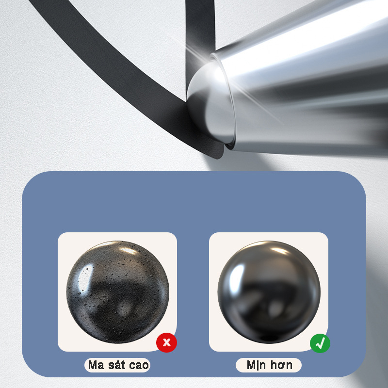 Bút gel Deli thiết kế vỏ trong suốt ngòi 0,35mm mục đen SA130