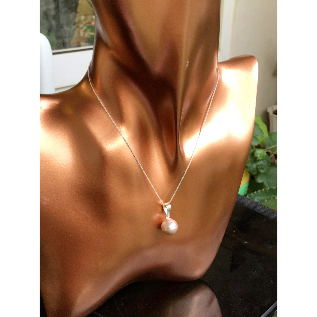 Mặt dây chuyền Trai mặn Southsea Ánh Hồng móc Bạc 925 xi Kim