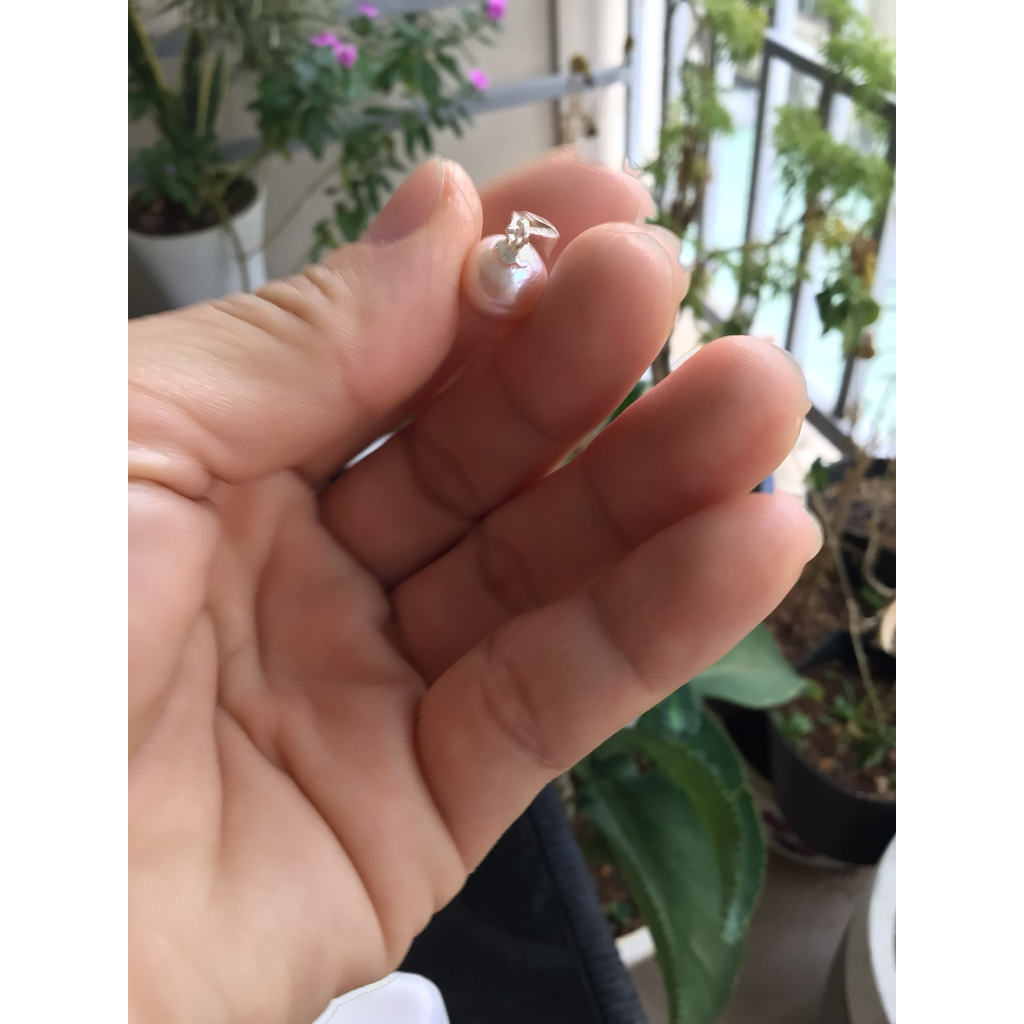 Mặt dây chuyền Trai mặn Southsea Ánh Hồng móc Bạc 925 xi Kim