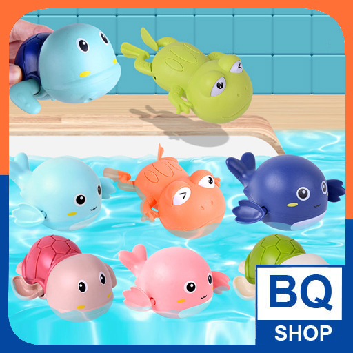 Đồ Chơi nhà tắm Vịt, Cá Heo, Rùa tự bơi trong nước BQSHOP