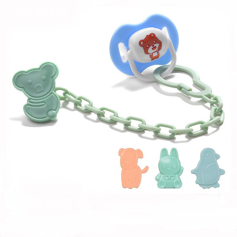 Dây đeo ti giả, túi nhai, ngậm nướu bằng nhựa cho bé BQSHOP