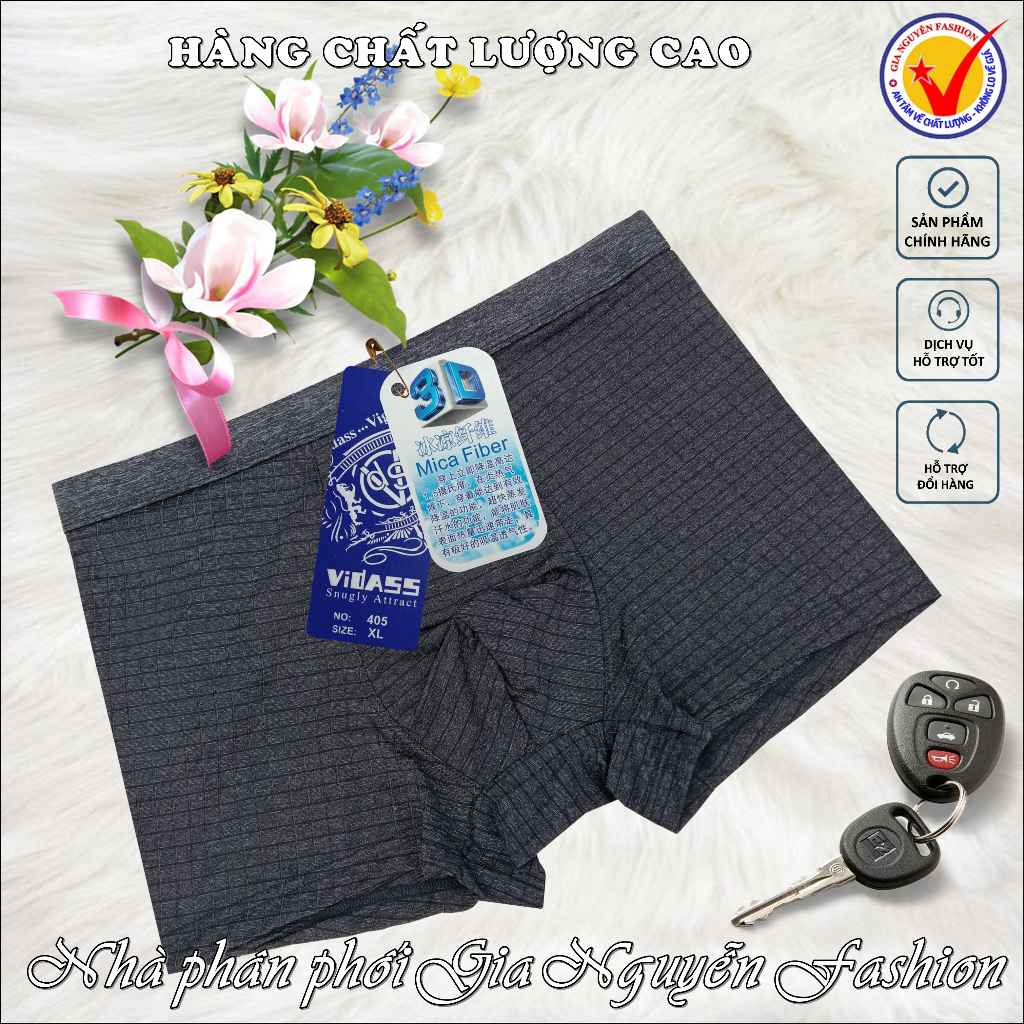 1 chiếc quần Boxer, quần sịp đùi nam thun lạnh Hàn Quốc, hàng cao cấp No-405