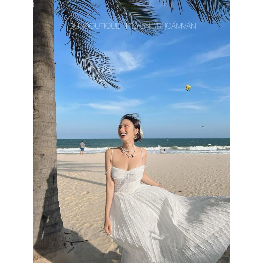 THANH LÝ  - Maxi 4 dây trắng/xanh