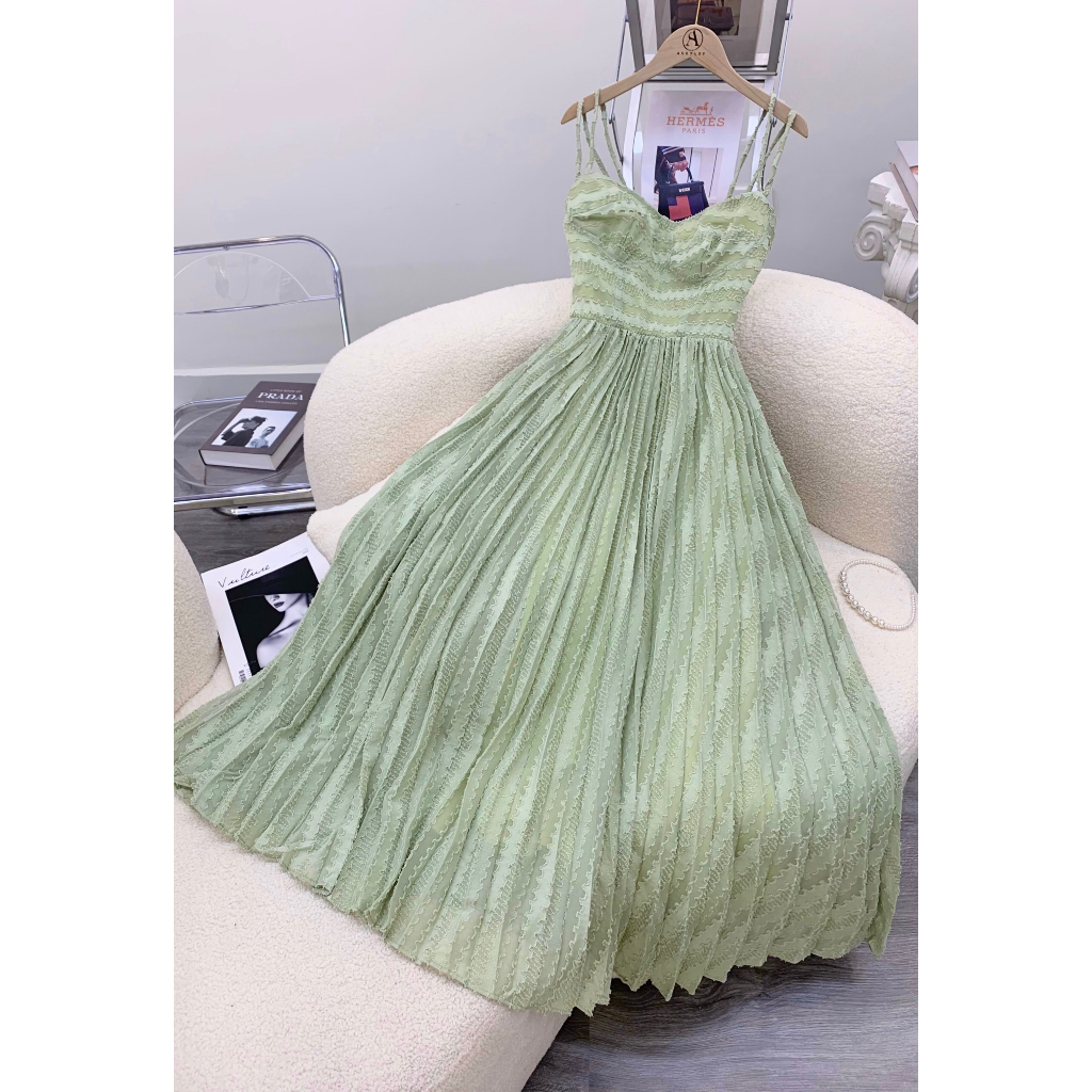 THANH LÝ  - Maxi 4 dây trắng/xanh