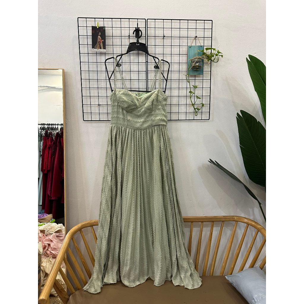 THANH LÝ  - Maxi 4 dây trắng/xanh