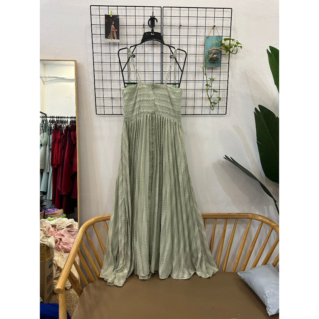 THANH LÝ  - Maxi 4 dây trắng/xanh