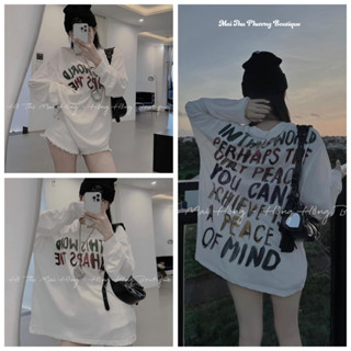  Áo Phông Áo Thun Nữ Dài Tay Dáng Thụng Cotton 40-70KG Bầu Bì 70kg Bon Chen Được mẫu AOPHONGDTAYTHIS. TP223 