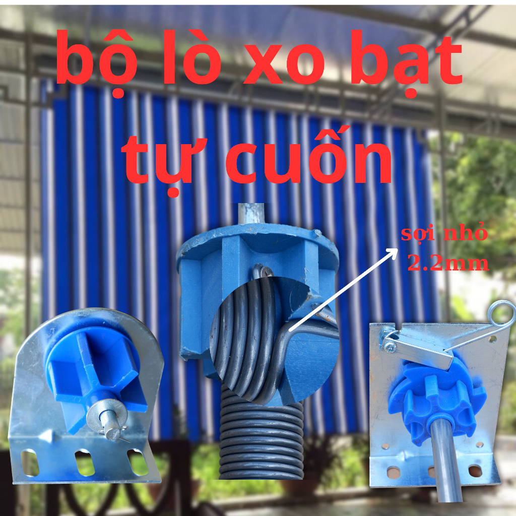 Phụ kiện làm bạt lò xo tự cuốn và tự hãm, Đầy đủ kích thước ngắn - dài - trung ( sợi nhỏ 2.2mm )
