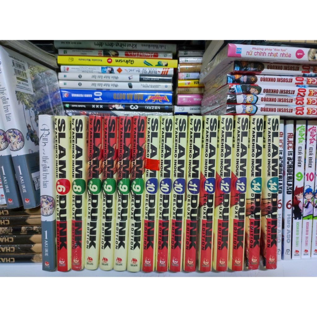 Sổ tay Slam Dunk 1, 2, 3..., 15 (CHỈ CÓ 2 BÌA NGUYÊN SEAL)