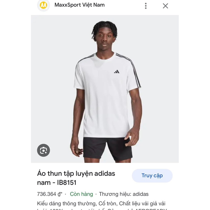 ÁO ADIDAS ESSENTIALS 3 - STRIPES TRAINING T-SHIRT