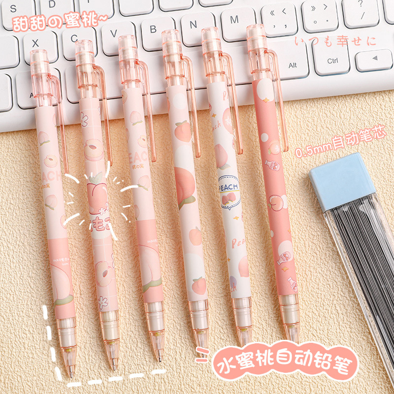 Set 6 Bút Chì Kim Và Bút Chì Khúc Thay Ruột Nhiều Mẫu Hoạt Hình