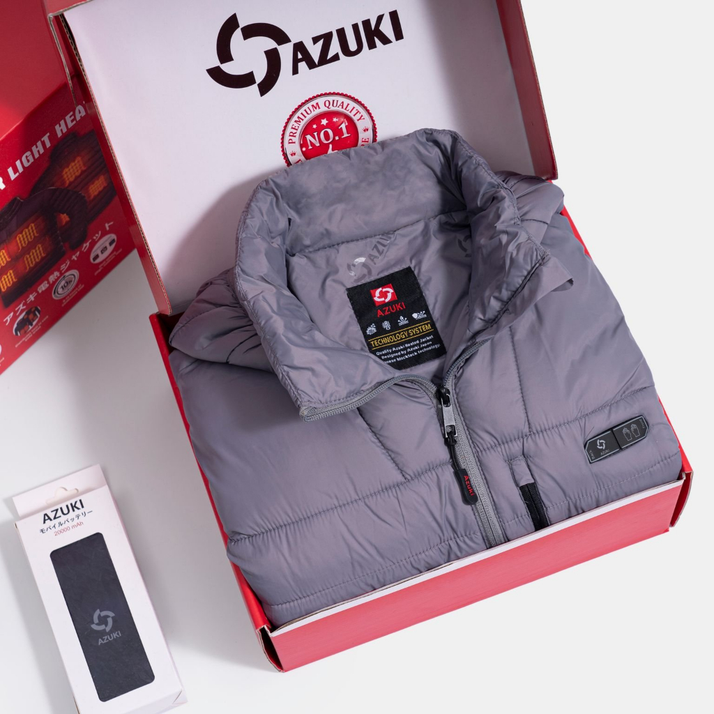 Bộ áo sưởi ấm AZUKI Super light S01 Pin 20000mah Mẫu Mới Nhất