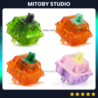 EQUALZ C3 KIWI linear switch công tắc bàn phím cơ Equalz C3 Tangerine 62g 67g Banana Split Macho tactile Mitoby Studio