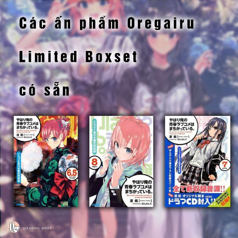 Oregairu Thanh Xuân Bi Hài - LightNovel Limited Boxset Nhật - Kèm Artb00k / CD