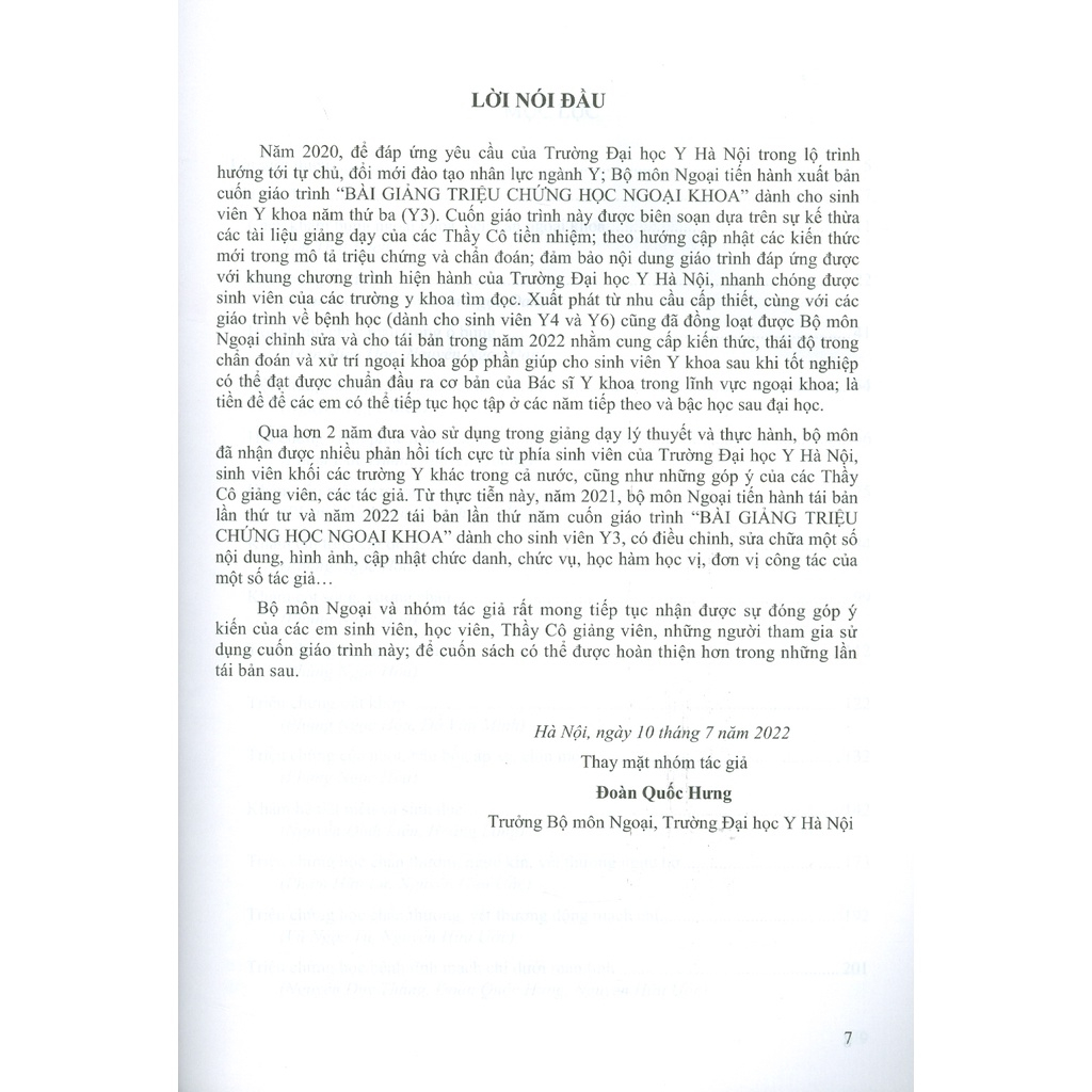 Sách - Bài giảng triệu chứng học ngoại khoa