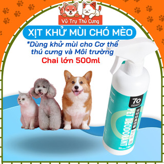  Xịt khử mùi hôi Chó mèo Hamster khử khuẩn chuồng mùi hôi nước tiểu Present 500ml 