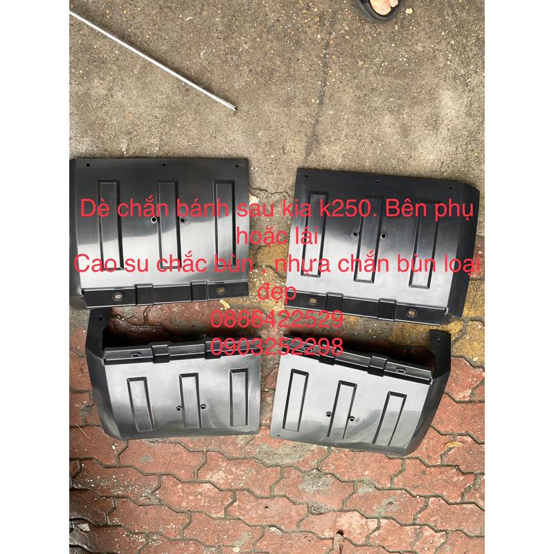 Dè chắn bùn nhựa bánh sau kia k250 hàng cao cấp thêm cao su treo có chữ hoặc nguyên phần nhựa