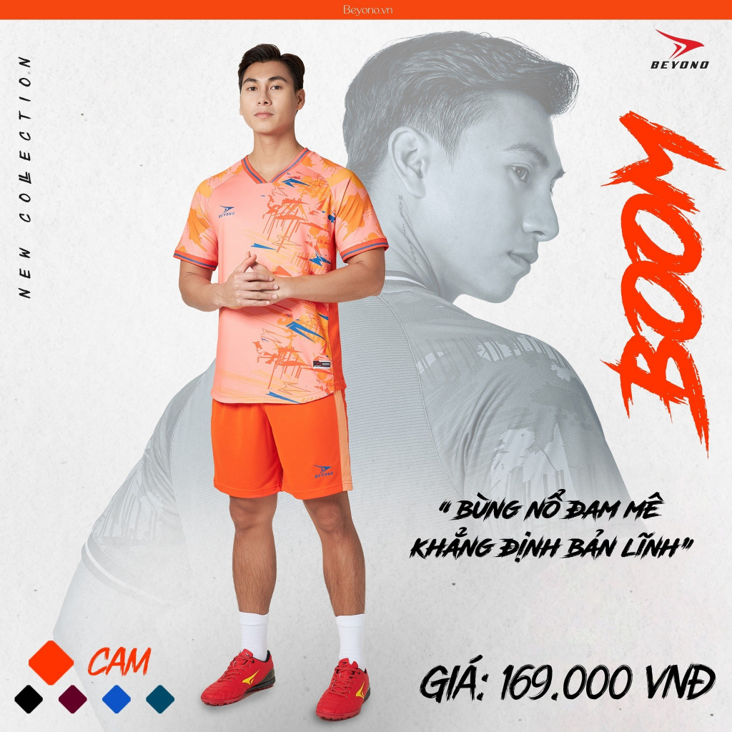 Bộ Quần Thể Thao Đá Bóng Cao Cấp Beyono Boom - Mát Mẻ, Thông Thoáng, Thấm Hút