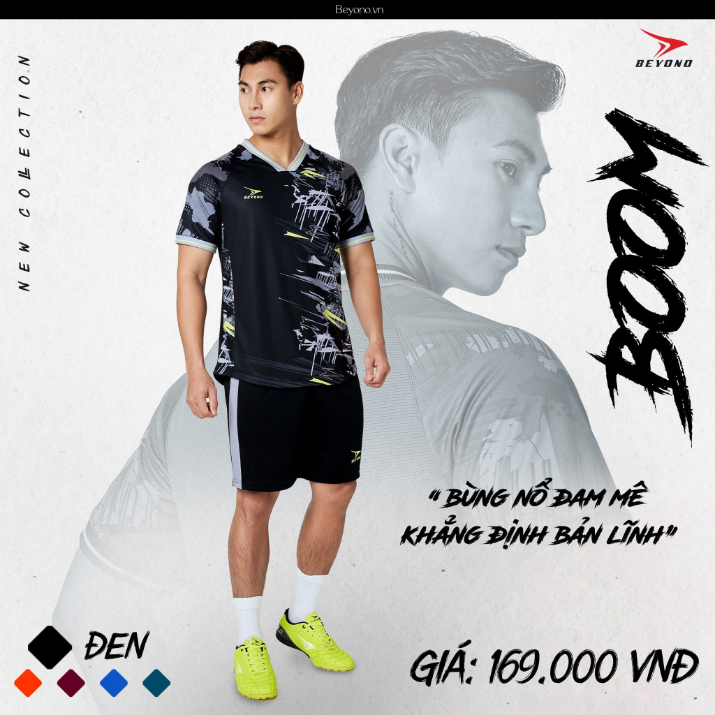 Bộ Quần Thể Thao Đá Bóng Cao Cấp Beyono Boom - Mát Mẻ, Thông Thoáng, Thấm Hút