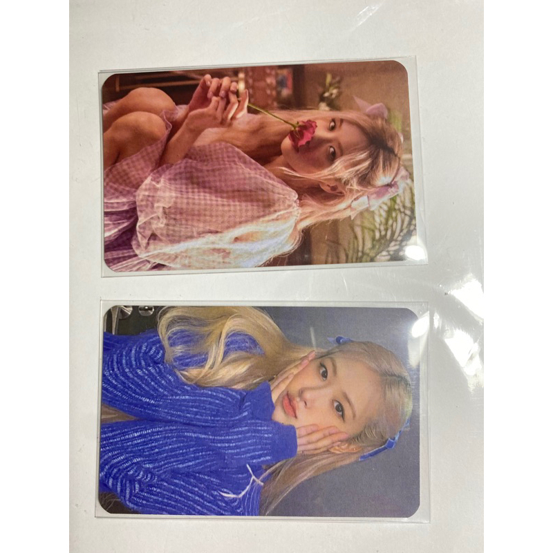 Set 2 card Rosé ôm má và Rosé bông  mua đầu có nhiều fi bi