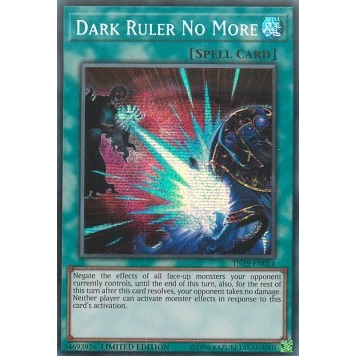 Lá bài thẻ bài Yugioh Dark Ruler No More – ultra Prismatic Secret Rare - Tặng bọc bài nhựa bảo quản